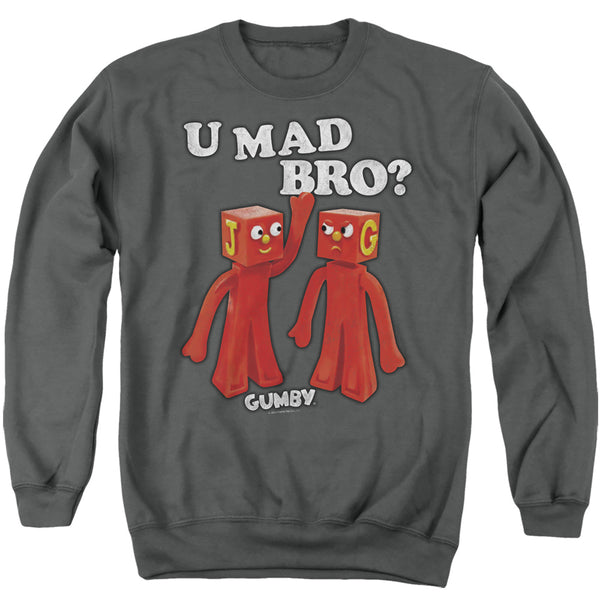 Gumby - U Mad Bro Adult Crewneck Sweatshirt