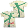Gumby - Stretched (Front - Back Print) Adult Regular Fit Short Sleeve 65 - 35 Poly - Cotton