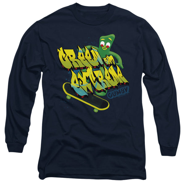 Gumby - Green And Extreme Adult Long Sleeve