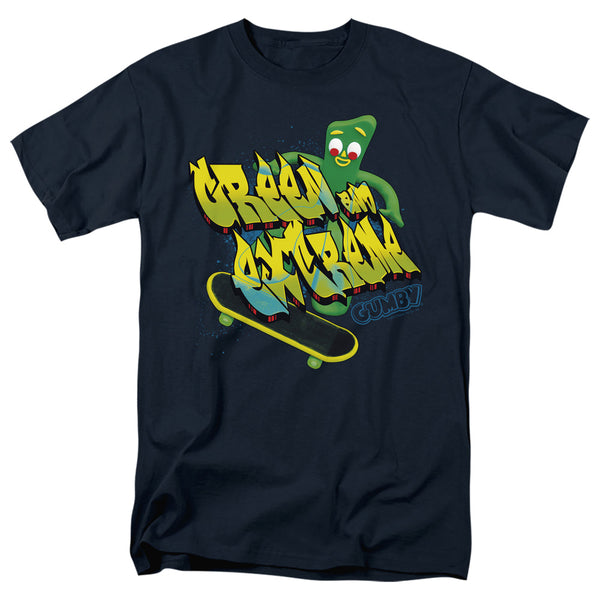 Gumby - Green And Extreme Adult Regular Fit Short Sleeve