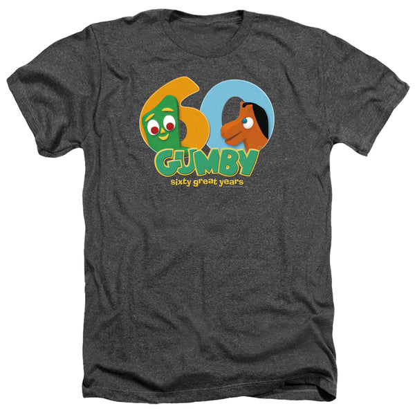 Gumby - 60Th Adult Regular Fit Heather Short Sleeve