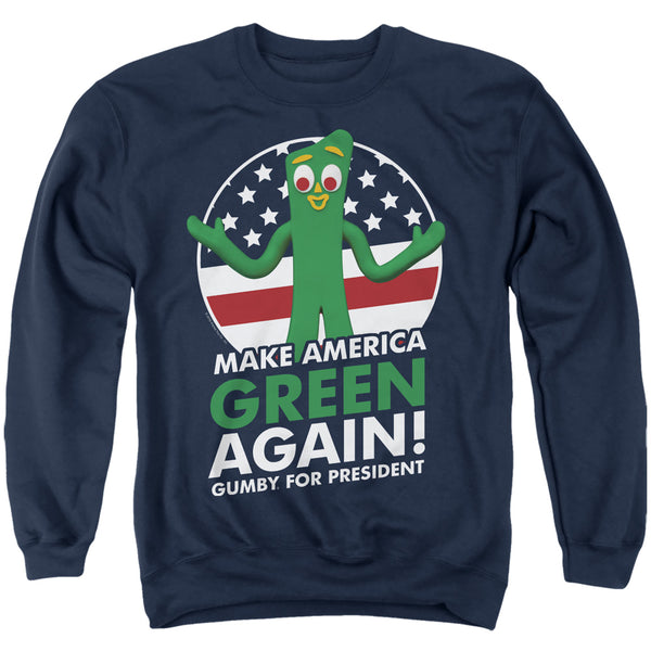 Gumby - For President Adult Crewneck Sweatshirt