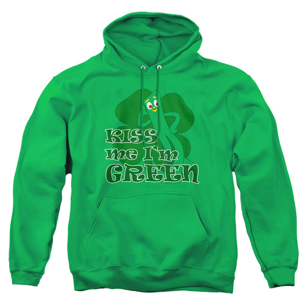 Gumby - Kiss Me Im Green Adult Pullover Hoodie