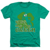 Gumby - Kiss Me Im Green Adult Regular Fit Heather Short Sleeve