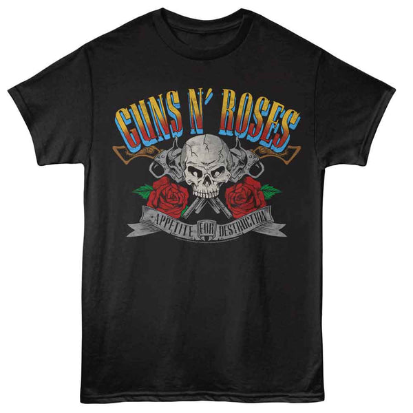 AFD Pistols and Skulls - Guns & Roses T-Shirt