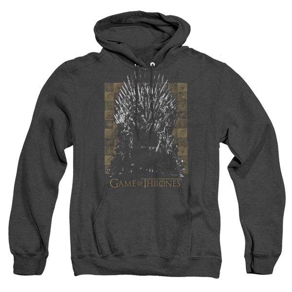 Game Of Thrones - Iron Throne Adult Heather Hoodie