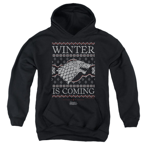 Game Of Thrones - Winter Is Coming Ugly Christmas Youth Hooded Sweatshirt