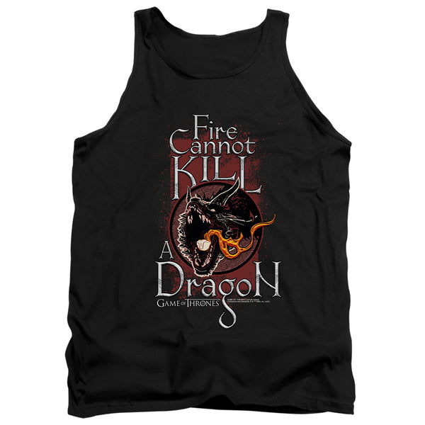 Game Of Thrones - Fire Cannot Kill A Dragon Adult Tank Top