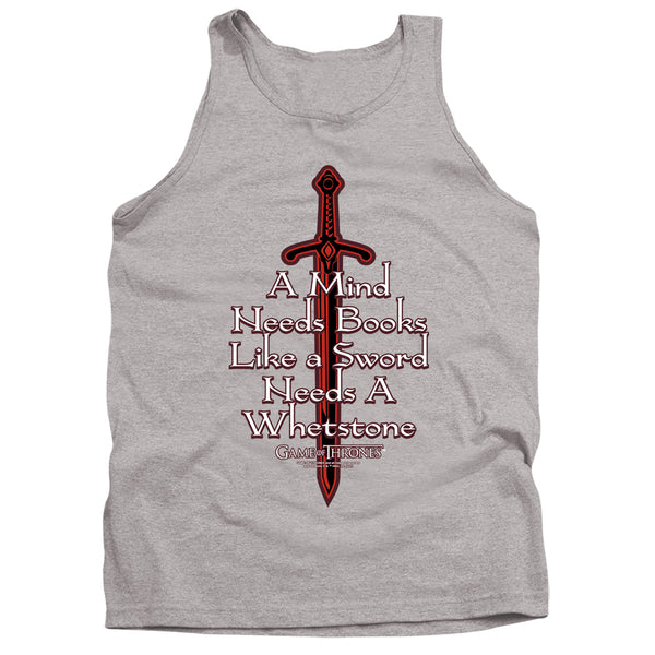 Game Of Thrones - The Mind Needs Books Adult Tank Top