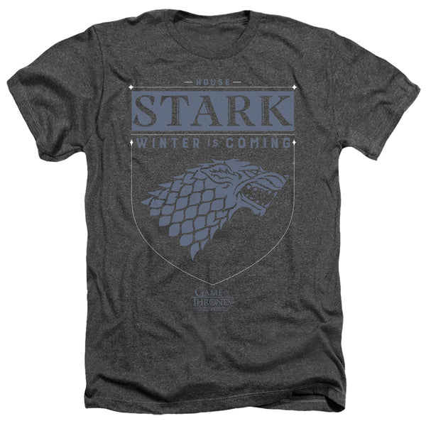 Game Of Thrones - House Stark Sigil Adult Regular Fit Heather Short Sleeve