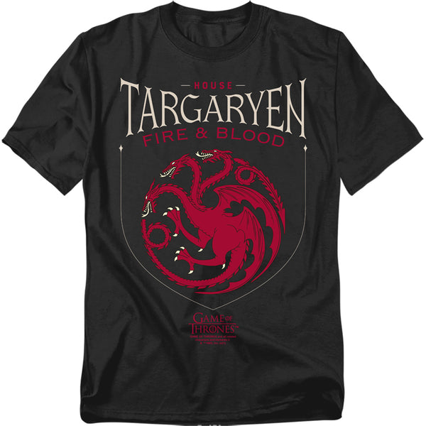 Game Of Thrones - House Targaryen Sigil Adult Regular Fit Short Sleeve