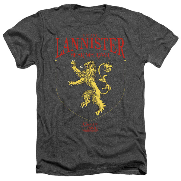Game Of Thrones - House Lannister Sigil Adult Regular Fit Heather Short Sleeve
