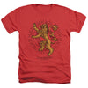 Game Of Thrones - Lannister Burst Sigil Adult Regular Fit Heather Short Sleeve