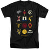 Game Of Thrones - House Sigils Adult Tall Fit Short Sleeve