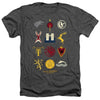 Game Of Thrones - House Sigils Adult Regular Fit Heather Short Sleeve