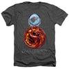 Game Of Thrones - Combined Targaryn And Stark Adult Regular Fit Heather Short Sleeve