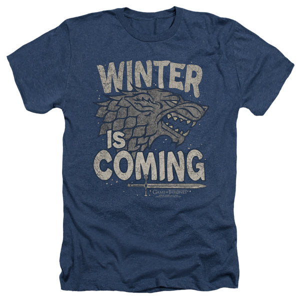 Game Of Thrones - Winter Is Coming Adult Regular Fit Heather Short Sleeve