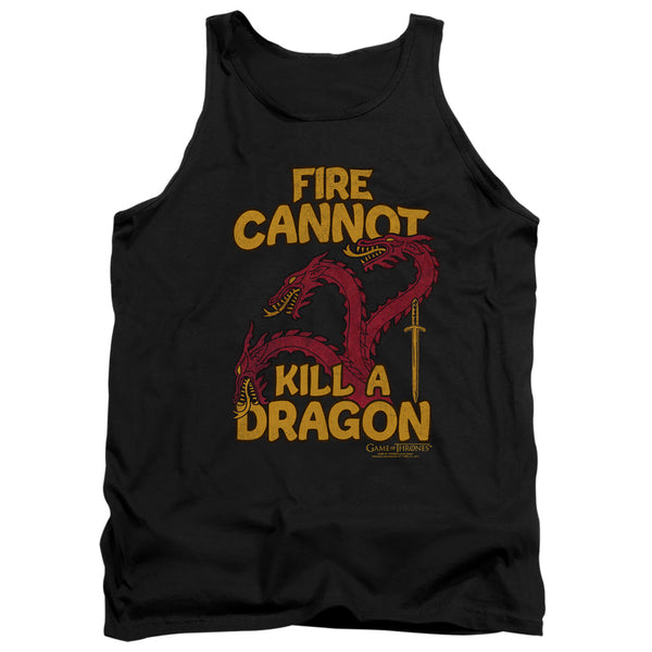 Game Of Thrones - Dragons With Fire Adult Tank Top