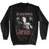 Halloween Slashing Thru The Snow- L/S Sweatshirt