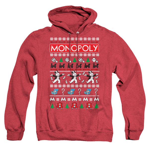 Monopoly - Icons Ugly Christmas Adult Heather Hoodie