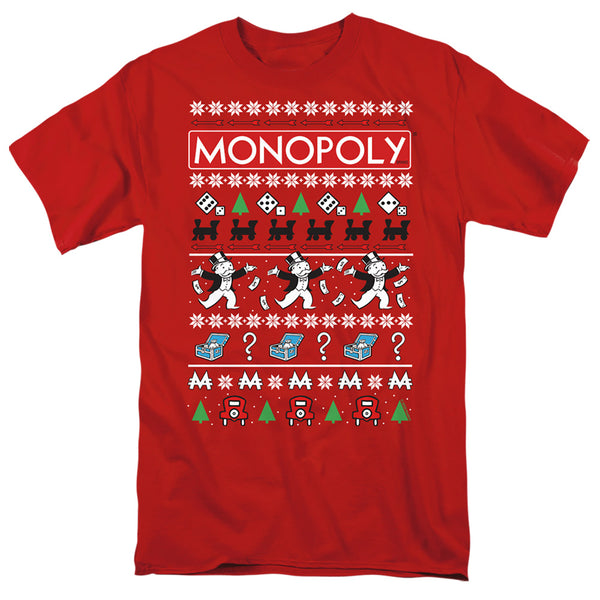 Monopoly - Icons Ugly Christmas Adult Regular Fit Short Sleeve