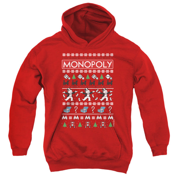 Monopoly - Icons Ugly Christmas Youth Hooded Sweatshirt
