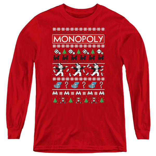 Monopoly - Icons Ugly Christmas L - S Youth