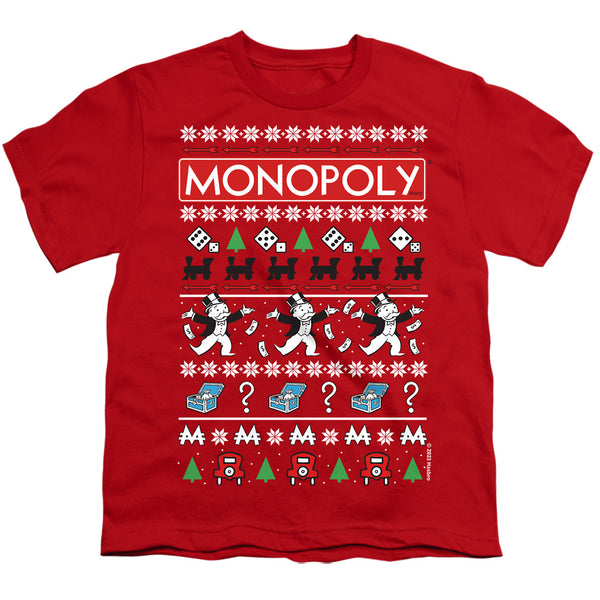 Monopoly - Icons Ugly Christmas Youth Short Sleeve