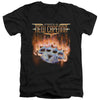 Magic The Gathering - Burning Knuckles With Logo Adult Slim Fit V Neck Cotton