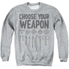 Dungeons And Dragons - Choose Your Weapon Adult Crewneck Sweatshirt