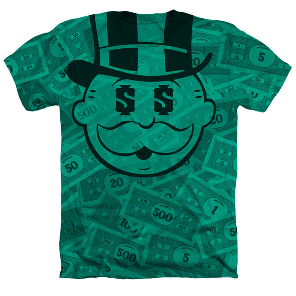 Monopoly - Money Adult Regular Fit Heather Short Sleeve