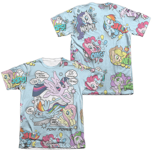 My Little Pony Tv - Pony Comic (Front - Back Print) Adult Regular Fit Short Sleeve 65 - 35 Poly - Cotton