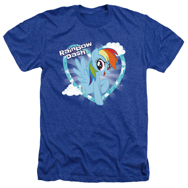 My Little Pony Tv - Rainbow Dash Adult Regular Fit Heather Short Sleeve