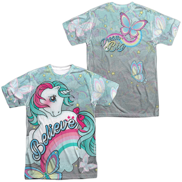 My Little Pony Retro - Believe In Dreams (Front - Back Print) Adult Regular Fit Short Sleeve 100% Poly