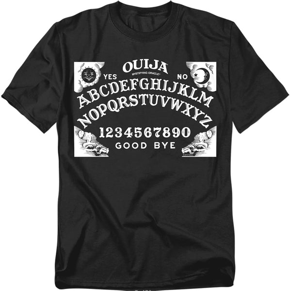 Ouija - Board On Black Adult Regular Fit Short Sleeve