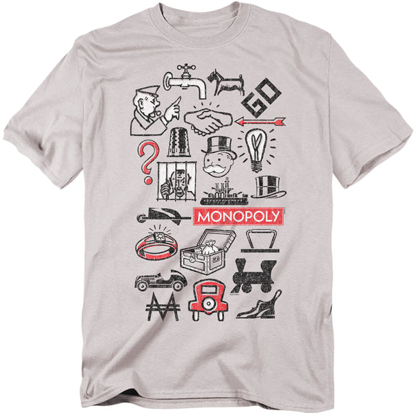 Monopoly - Monopoly Icons Adult Regular Fit Short Sleeve