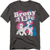 My Little Pony Retro - Brony 4 Life Adult Regular Fit Short Sleeve