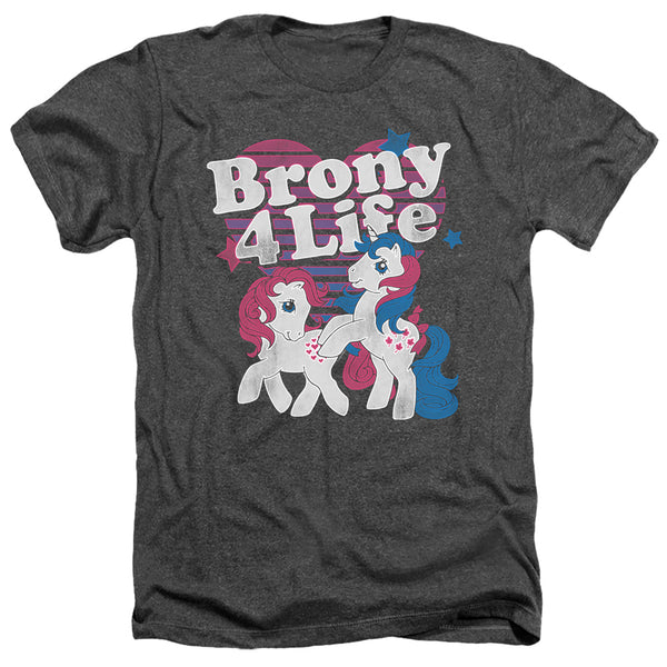 My Little Pony Retro - Brony 4 Life Adult Regular Fit Heather Short Sleeve