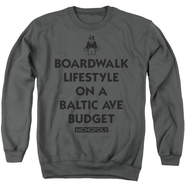 Monopoly - Lifestyle Vs Budget Adult Crewneck Sweatshirt