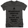 Monopoly - Lifestyle Vs Budget Adult Slim Fit V Neck Cotton