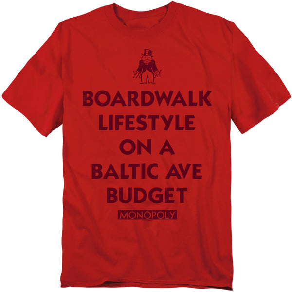 Monopoly - Lifestyle Vs Budget Adult Regular Fit Short Sleeve