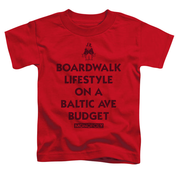 Monopoly - Lifestyle Vs Budget Toddler Short Sleeve