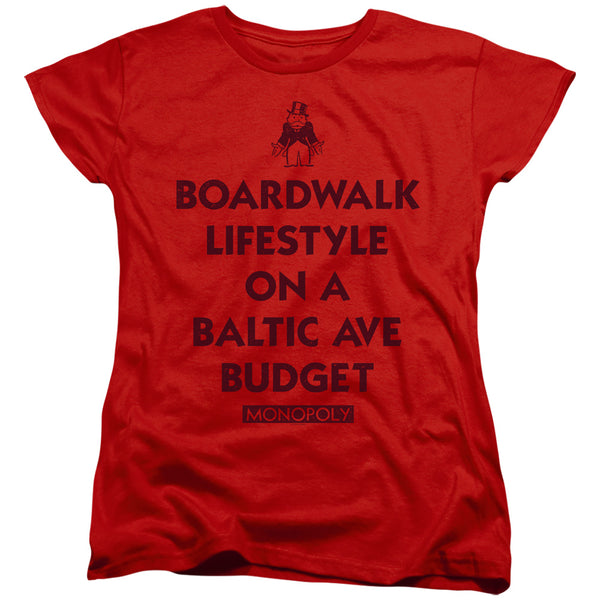 Monopoly - Lifestyle Vs Budget Women's Short Sleeve