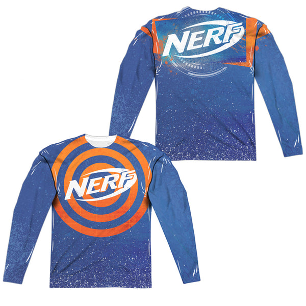 Nerf - Target Practice (Front - Back Print) L - S Adult Poly Crew