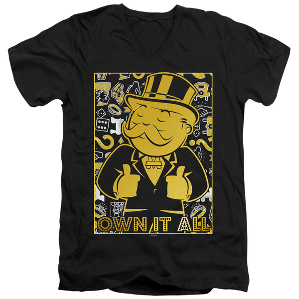 Monopoly - Own Adult Slim Fit V Neck Cotton