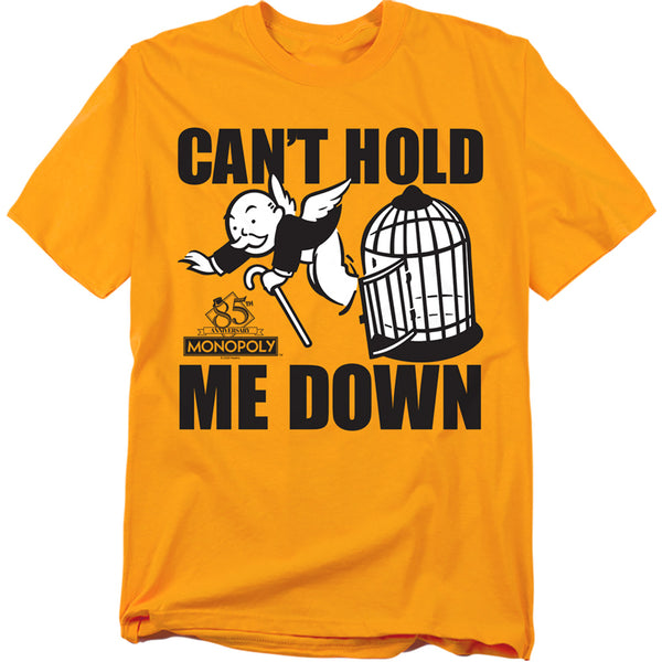 Monopoly - Cant Hold Me Down Adult Regular Fit Short Sleeve