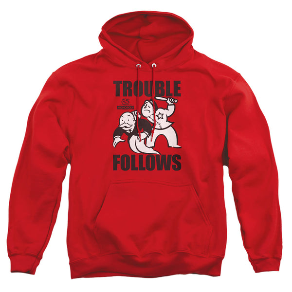 Monopoly - Trouble Follows Adult Pullover Hoodie