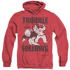 Monopoly - Trouble Follows Adult Heather Hoodie