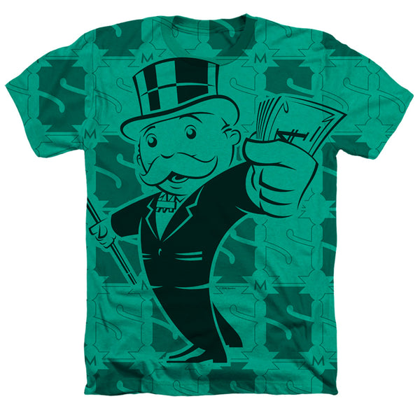 Monopoly - Money Money Money Adult Regular Fit Heather Short Sleeve