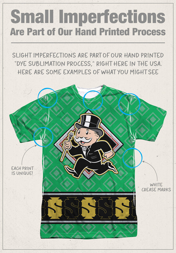 Monopoly - Jersey Adult Regular Fit Short Sleeve 100% Poly